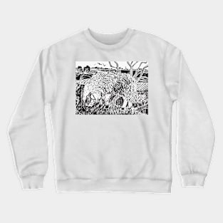 Sheep on the moor Crewneck Sweatshirt